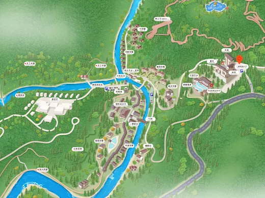 霍州结合景区手绘地图智慧导览和720全景技术，可以让景区更加“动”起来，为游客提供更加身临其境的导览体验。